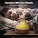 Anjou 300ml Essential Oil Diffuser Wood Grain Ultrasonic Aroma Humidifier Soothing Ripple Design (BPA-Free, Up tp 10H Use, 3 Timer Settings, Waterless Auto Shut-Off)