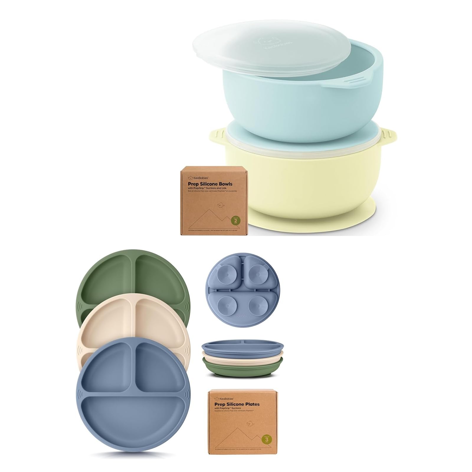 Photo 1 of *****ITEM SIMILAR****
Keababies 2-Pack Baby Bowls with Suctions, Lids and Suction Plates for Baby, Toddler - Silicone Suction Bowls for Baby Boy, Girl, Silicone Bowl BPA-Free - 3-Pack 100% Silicone Baby Plates with Suction