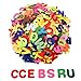 Outus Felt Letters Stickers Self-Adhesive Alphabet Letters for Kids DIY Craft 500 Pieces, 1 Inch Assorted Colors