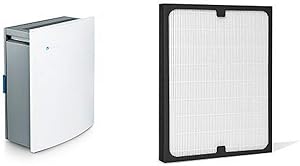 Blueair Classic 205 Air Purifier with HEPASilent Filtration for Allergen Reduction, Small Rooms 279 sq. ft. WiFi Enabled, ALEXA compatible & Blueair 200/300 Series Particle Replacement Filter