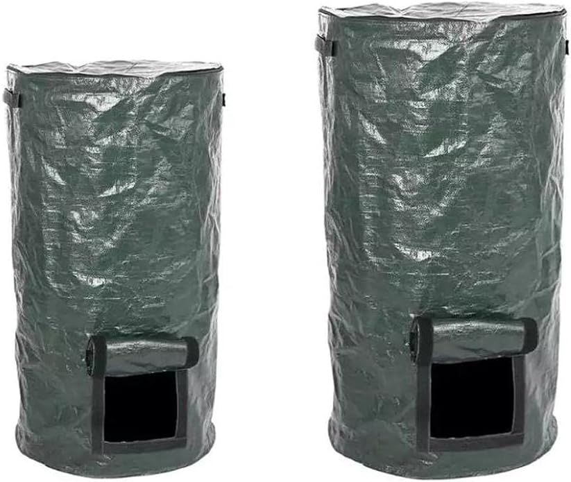 Garden Compost Bag, Composter Bin Pe Environmental Homemade Organic Ferment Waste Disposal for Yard: Kitchen & Dining