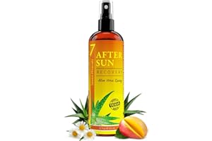 Seven Minerals NEW After Sun Solar Recovery Spray with Aloe Vera - For Skin & Face with Instant Sunburn Relief. Unlike Regular Aftersun Spray With Mango & Chamomile (12 Oz)