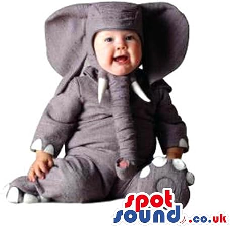 Amazon Co Jp かわいいすべて灰色の象の赤ちゃんサイズ面白いぬいぐるみコスチューム おもちゃ