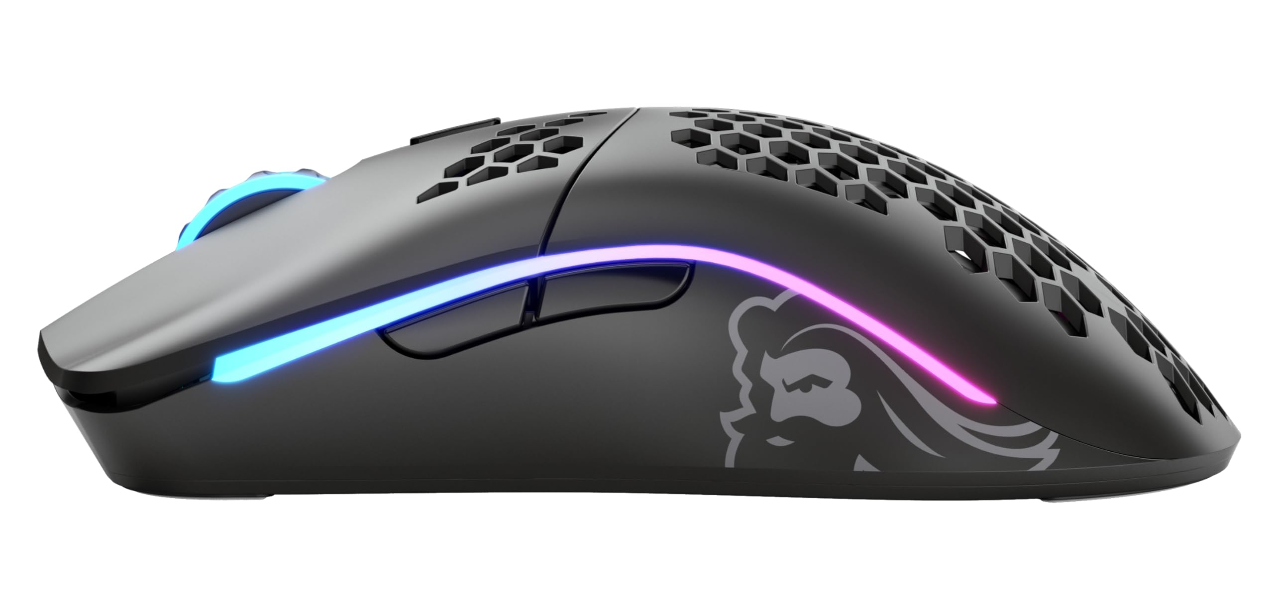 GLORIOUS Gaming Model O Wireless Gaming Mouse – Superleichte 69 g, Wabendesign, RGB-Beleuchtung, beidhändig, verzögerungsfreier 2,4-GHz-Funk, bis zu 71 Stunden Akku – Mattschwarz 4