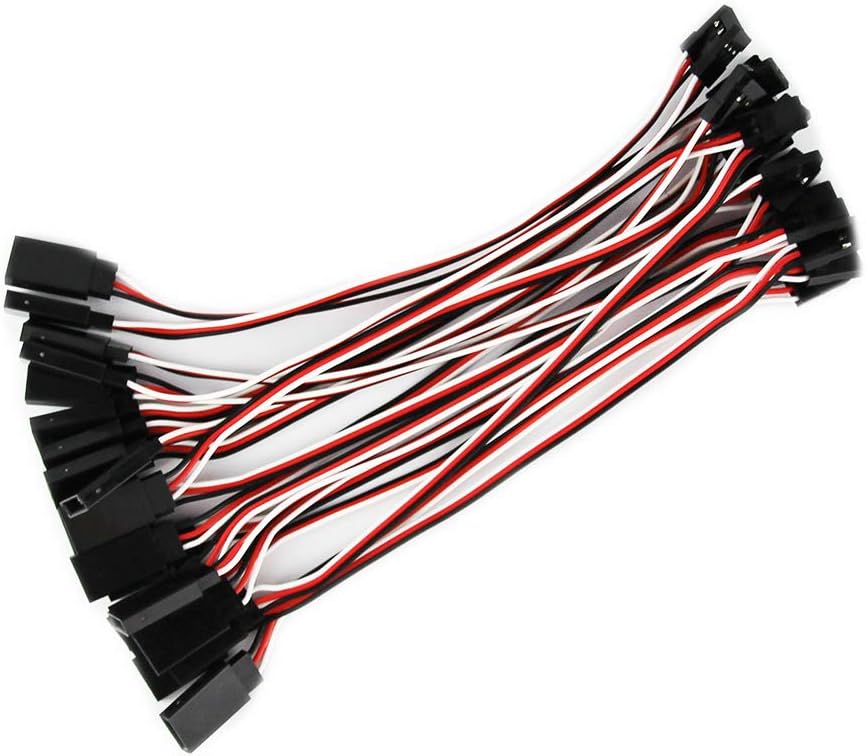 OliYin 20pcs 26# 26AWG 5.90inch 15cm 150mm 30Cores Futata JR Anti-interference Servo Flat Extension Cable Male to Female - Image 3