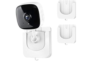 ANNKOIFU Adhesive Tapo Camera Mount Fits for Tapo Indoor Security Camera C100/C101/C110/C111/Kasa Smart Security Camera EC60/KC400/KC100/KC105, No Drill Wall Mount Bracket Fits TP Link Camera,2Pack
