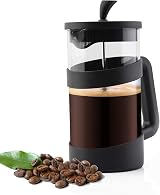 RAINBEAN 8 Cup Cafetiere French Press with Triple Stainless Filter