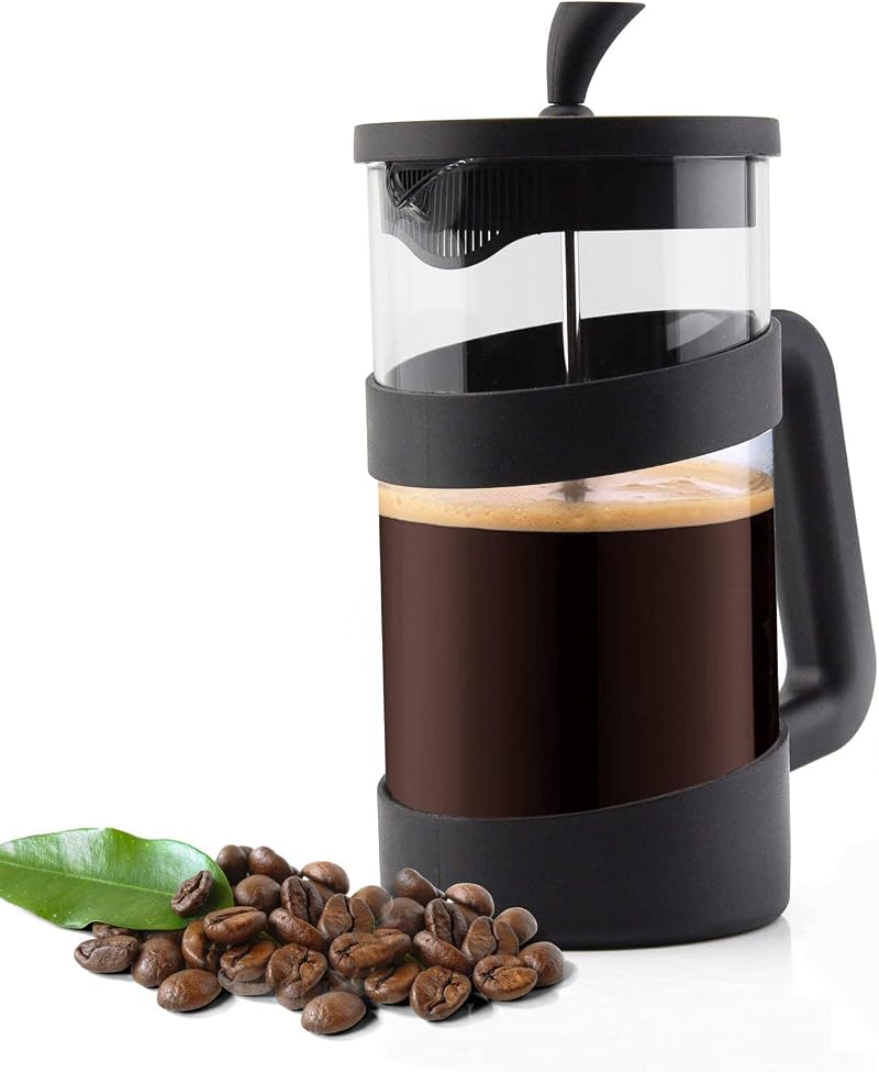 RAINBEAN 8 Cup Cafetiere French Press with Triple Stainless Filter