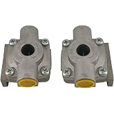 229859 Quick Release Air Brake Valve 2 Pack for Semi Truck #KN32005 229859X | Compatible with Bendix 229859 Midland KN32005 Haldex 229859X, Replace 288251 1676706C1 745229859, Direct Replacement