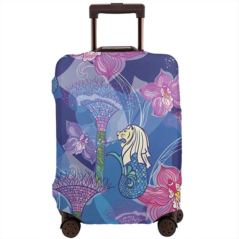pink flower suitcase