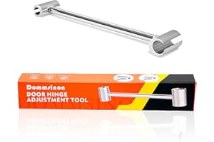 DOMMSINON Door Hinge Adjustment Tool, 14-19mm Double-Ended Hinges Gap Adjusting Wrench, Heavy Duty Door Hinge Repair Tool for Residential，Fire, Security, Cleanroom Doors
