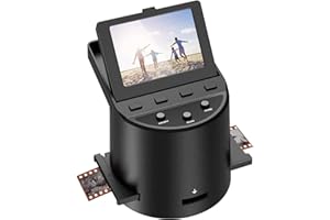 Eyesen Digital Film & Slide Scanner Slide N SCAN Film Converts 35mm,126,110 Super 8 & 8mm Film Negatives & Slides Film Scanner to JPEG with a 3.5" LCD