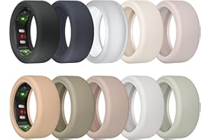 MAKCPOIMER 10 Pack Ring Cover for RingConn Gen 2, Elastic Silicone Ring Protector for RingConn Gen 2 Air Working Out Accessories Men Women (All 10 Colors-5, S (7/8/9/10/11))4.3 out of 5 stars 56$7.99