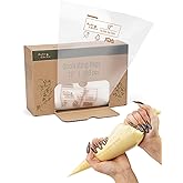Bake Choice 12 Inch Piping Bags, 100PCS Thickened Disposable Pastry Bags | Anti Burst Icing Bags for Cream Frosting, Non-slip Frosting Bags, Cake &amp; Cookie Decorating Supplies