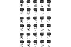 JHJEWH Silicone Number Pendants from 0-9 for Baseball Necklace,Baseball Number Pendant,Pendant for Sports Fan Necklaces,Baseball Charms for Football Soccer Softball Fan Braided Rope Tornado Necklace