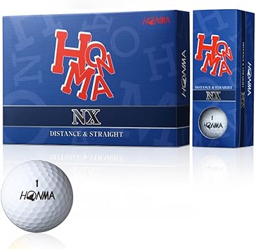 Amazon 本間ゴルフ Honma ボール Nx ボール 1ダース 12個入り ホワイト 本間ゴルフ ゴルフボール