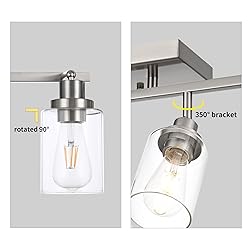 Wanluce 6 Light Track Lighting Kit - Brushed Nickel