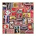 Galison Phat Dog Jigsaw Puzzle, Vintage Matchboxes, 500 Pieces, 20” x 20'', Features a Vibrant Image of Vintage Matchboxes, Thick, Sturdy Pieces, Perfect for Family Fun