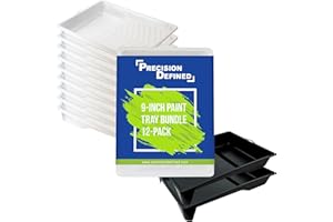 Precision Defined Paint Trays, Paint Roller Trays Liner, Plastic Paint Pan for Roller Brushes, Painting Tray for Painting wit