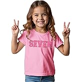 Ritatte Birthday Girl Shirt Kids Girls 5th 6th 7th 8th 9th 10th T-Shirts Sequin Embroidered Party Outfit 5-10 Years
