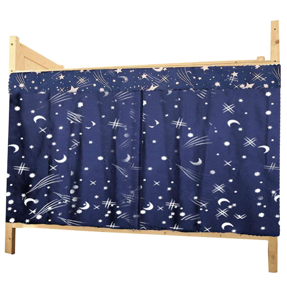 Millya Student Domitory Blackout Bed Curtain Galaxy Starry Bed Canopy Mosquito Nets Bunk Bed Tent (1.5 * 2M, Galaxy Starry 2)