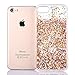 iPhone 6 Case, iPhone 6S Case, Crazy Panda New Soft Bumper Case Luxury Bling Glitter Sparkle Case Infused with Diamond Shape Glitters and Shiny Quicksands for Iphone 6/Iphone 6S - Light Gold