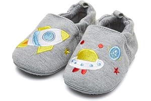 COSANKIM Infant Baby Boys Girls Slipper Soft Sole Non Skid Sneaker Moccasins Toddler First Walker Cirb House Shoes