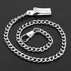Tiong Customizable Clip Pocket Watch Rough Chain