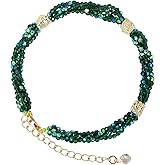 Boho Bracelet For Women Dainty Western Jewelry Accessories For Women Hand Chain String Bracelets Gift For Women Handmade Tigers Eye Turquoise Glass Beads Adjustable Bracelets