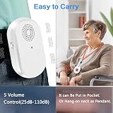 DAYTECH Personal Alarm Elderly Wireless Pager Vibration Caregiver Emergency view 2