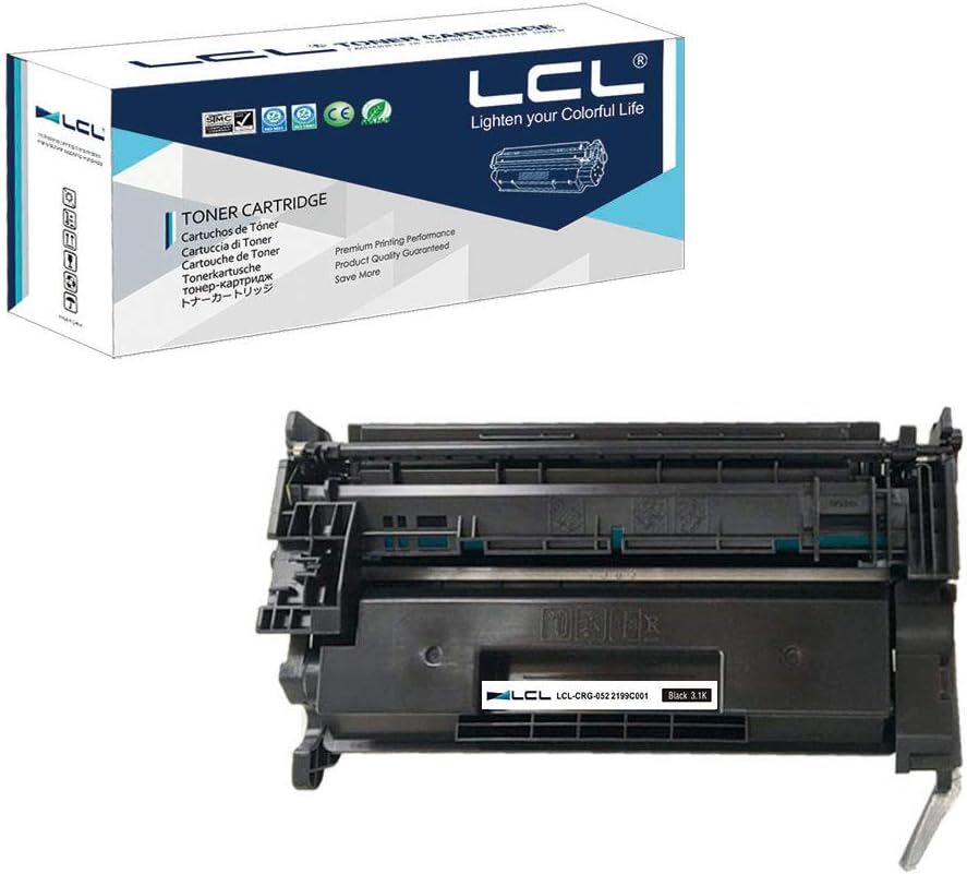 LCL Compatible Toner Cartridge 052 CRG052 CRG-052 2199C002 3100Pages (1Black) Replacement for Canon LBP 212dw LBP 214dw LBP 215X MF 421dw MF 426dw MF 428x MF429x