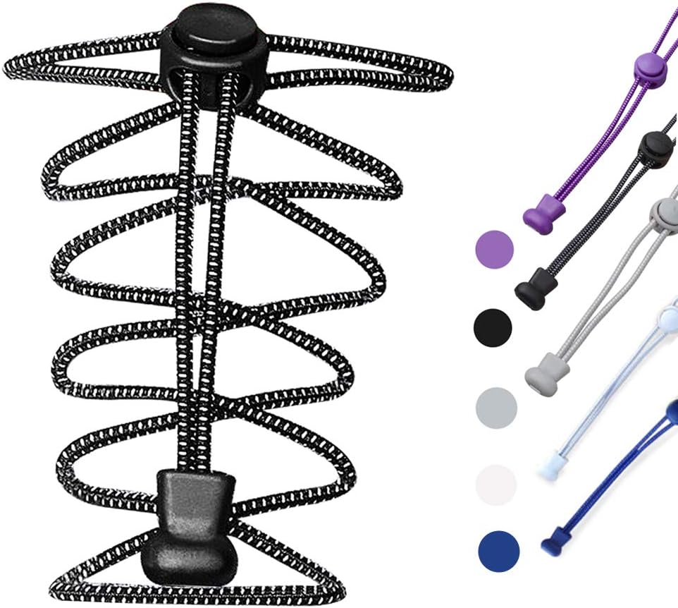 No Tie Shoe Laces, Ankky 4/5 Pairs Elastic Laces Lock Shoelaces for Kids and Adults, Walking and Running