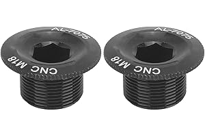 Mountain Bike Crank Arm Fixing Bolts, Aluminum Alloy, Black, 2-Piece Set for Prowheel Hollow Integrated Crankset, Pedal Screw