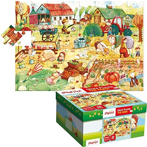 Lisciani 52479 – Giant Floor Puzzle (Puzzle The Farm