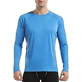 DAYOUNG Mens Zip Pullover UPF 50+ Sun Protection Long Sleeve Hiking Fishing Outdoors Performance T-Shirt
