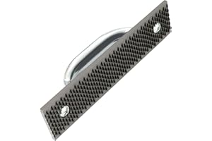 Qlvily Mini Hoof Rasp, Horseshoe File with Metal Handle, Carbon Steel Farrier File Tool, Suitable for Horse/Goat/Cow/Donkey/Animal Hooves, Strong