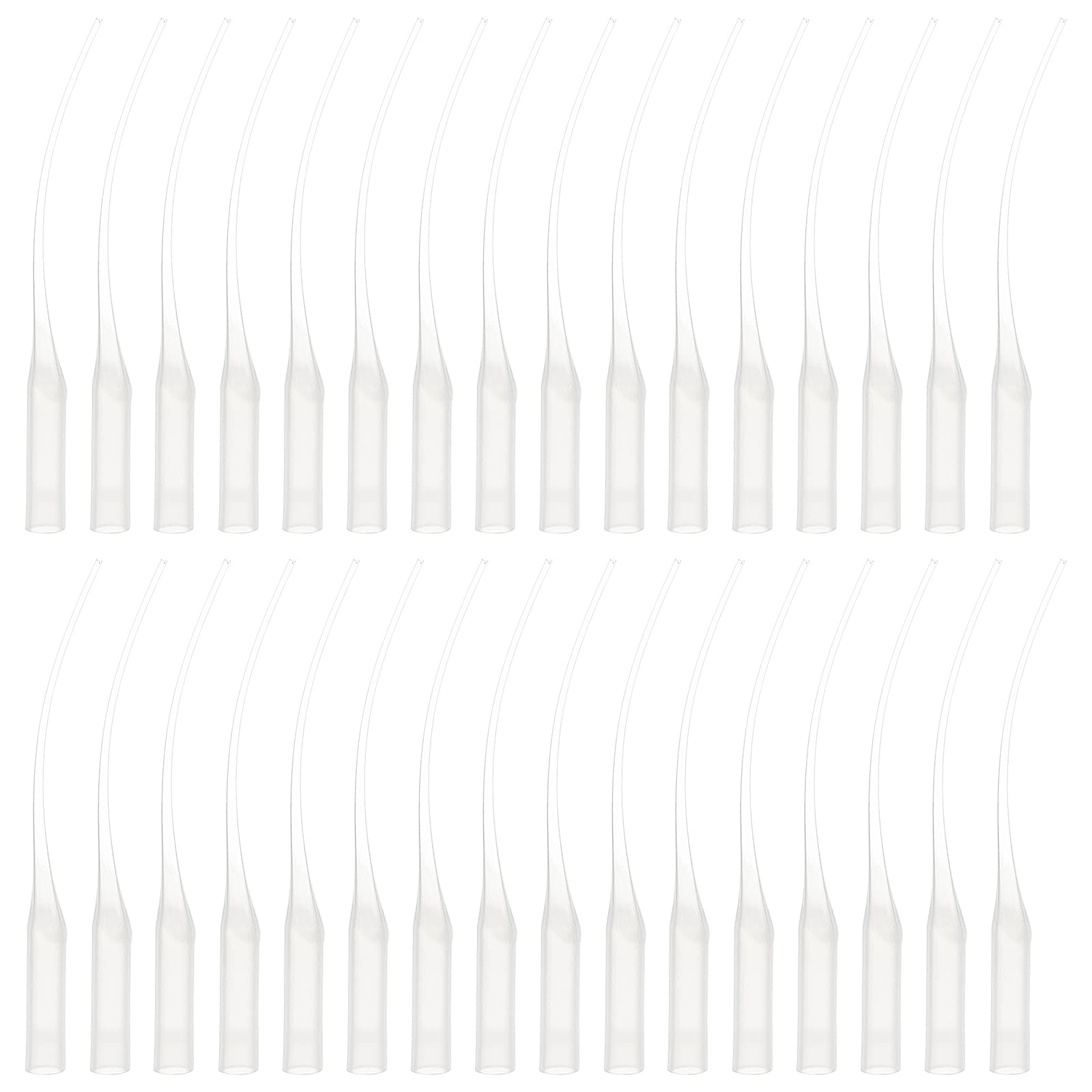 PH PandaHall Glue Tips, 100pcs Plastic Glue Micro-Tips Glue Extender White Precision Applicator for Bottle Model Boats Guitar Fret Slots Hobby Projects Dispensing DIY Crafts