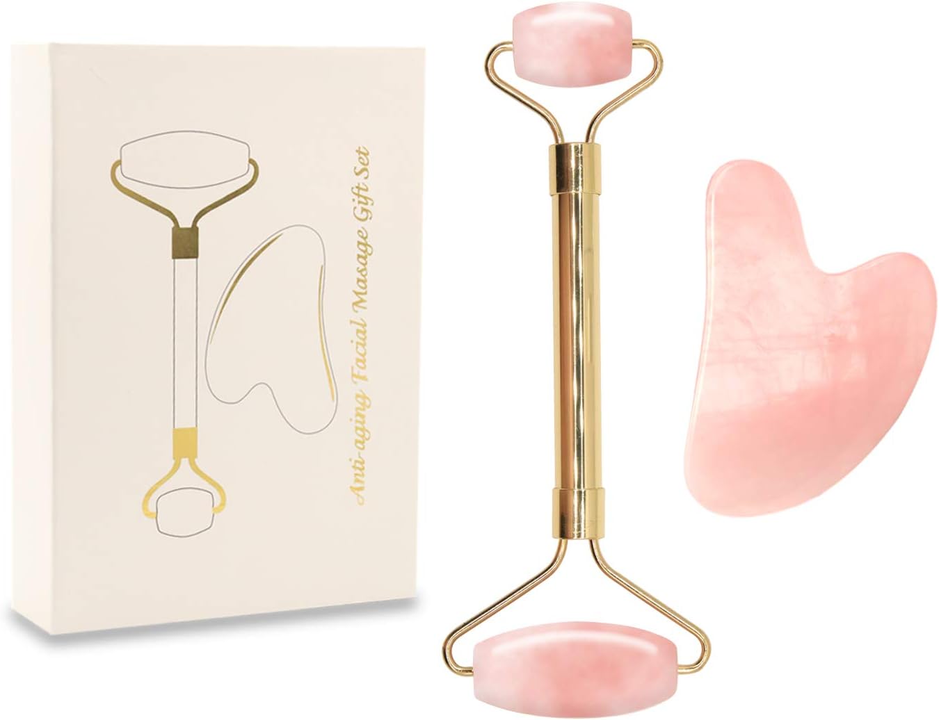 strumenti per il massaggio con raschietti in giada gua sha