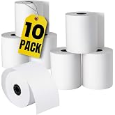 1InTheOffice Cash Register and Point of Service Printer Paper 3 Inch X 128 Foot, 10 Rolls