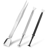 3Pcs Grabber Tool Holder Set Jeweler's Pick Up Sprinkle Pen Jewelry Tweezers 4 Claw Piercing Ball with Prongs Diamond Claw Precision Stainless Steel For Tiny Objects IC Chip Electronic Components