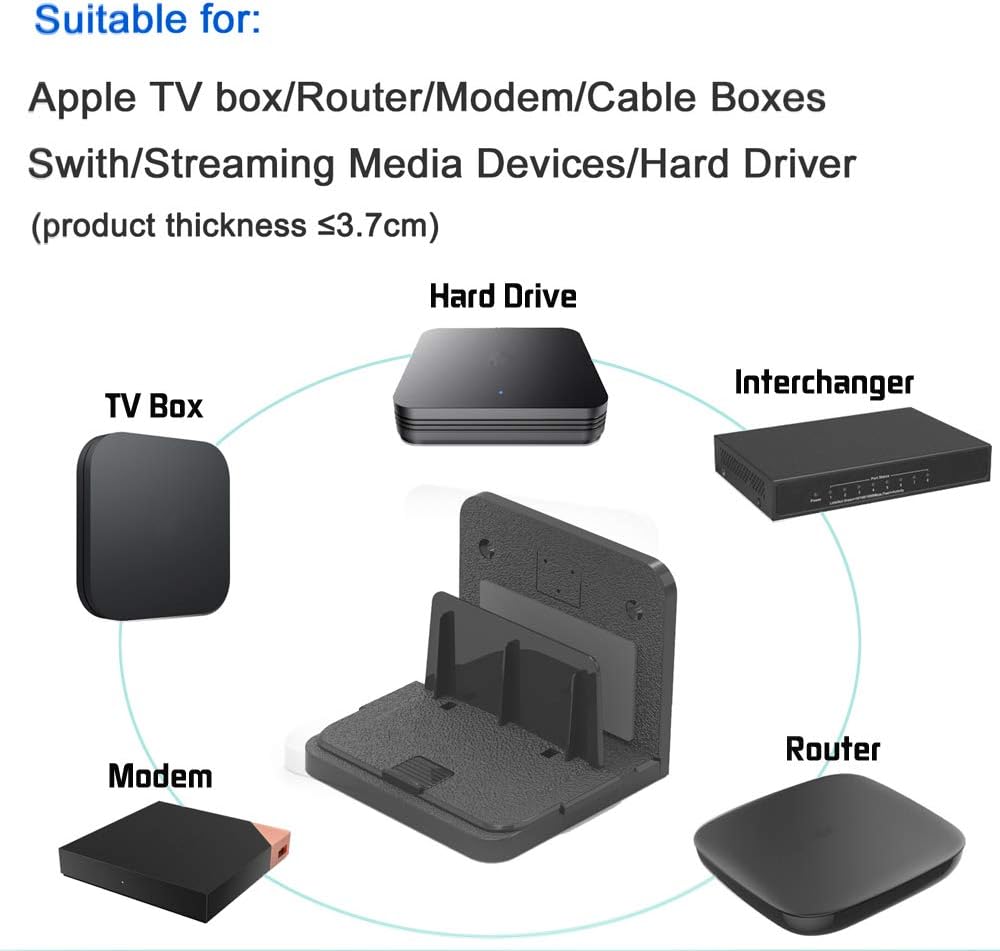 Adjustable Universal Small Device Wall Mount Shelf Bracket For Cable Boxes Digital Media Players Modems Router Streaming Media Devices Hard Driver Mounting Bracket Mosulspace Org