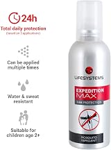 Lifesystems Insect Repellent Expedition Maximum DEET Pump Spray 24h view 3