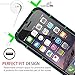 KINGBACK Screen Protector Compatible for iPhone 6Plus, 5.5 Inch Anti-Spy/Anti-Scratch Tempered Glass Film 9H Hardness (2 Pack)