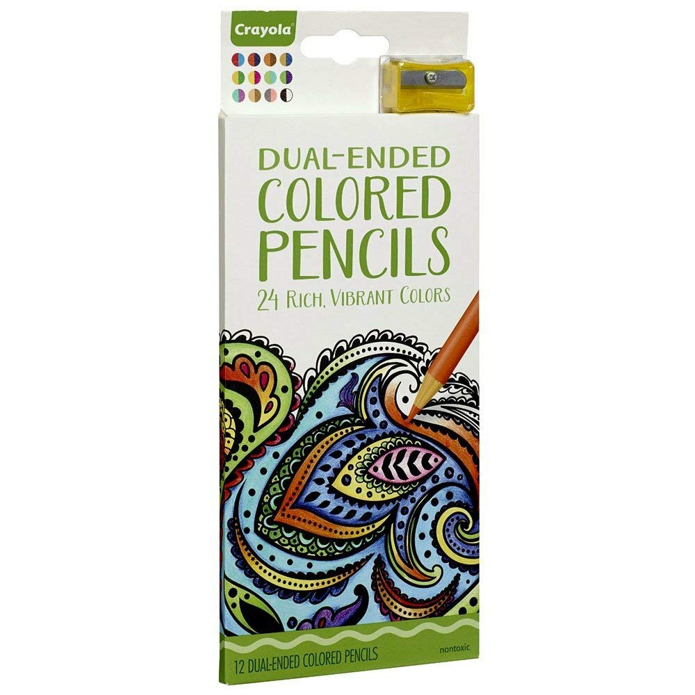 Crayola Adult Colouring 12Ct Dual Sided Pencils