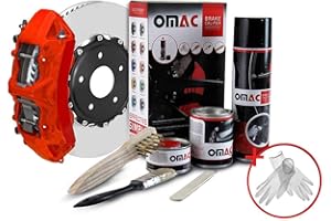 OMAC Brake Caliper Epoxy Based Car Paint Kit Texas Red Matt High-Temp