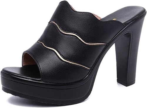 Amazon トブイシューズ サンダル レディース 厚底 サボサンダル チャンキーヒール 大きいサイズ ミュール ヒール 厚底サンダル 疲れない 夏 サンダル 太ヒール 靴 歩きやすい 旅行 10cm ハイヒール 小さいサイズ ミュールサンダル バイカラー 夏 ミュール
