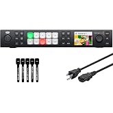 Blackmagic Design ATEM 1 M/E Constellation HD Live Production Switcher with 6ft Power Cord and 5-Pack of Solid Signal Cable Ties (SWATEMSCN2/1ME1/HD)