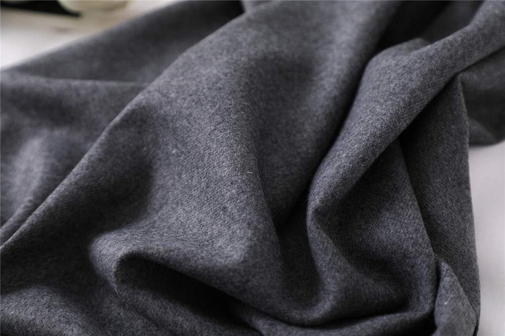 Solid Grey Pashmina Shawls and Wraps Cashmere Feel Extremly Soft Blanket Scarf Large 78\