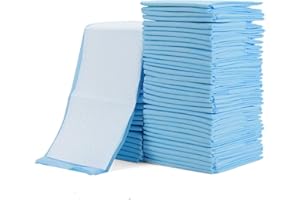 Rocinha 100 Pack Disposable Changing Pads Baby Disposable Underpads Waterproof Diaper Changing Pad Breathable Underpads Bed Table Protector Mat, 17 Inches x 13 Inches