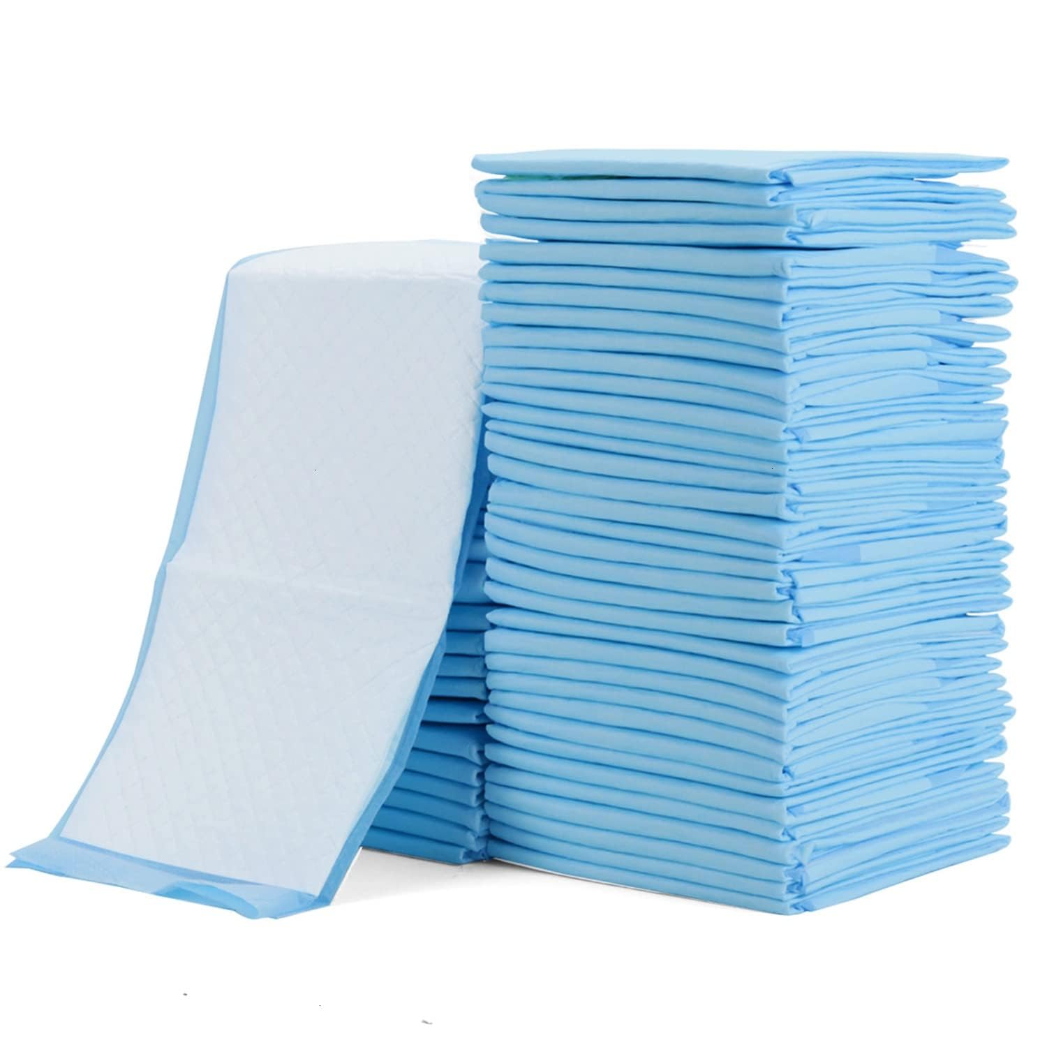 Photo 1 of Rocinha 100 Pack Disposable Changing Pads Baby Disposable Underpads Waterproof Diaper Changing Pad Breathable Underpads Bed Table Protector Mat, 17 Inches x 13 Inches